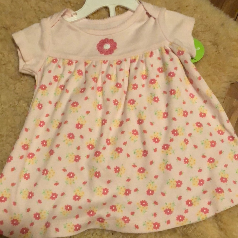 Carters Cute pink baby dress 3month size.